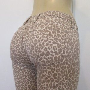 LUCKY BRAND Jeans Size 2/26 Sofia Skinny Animal Print Denim